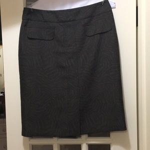 Brown print skirt
